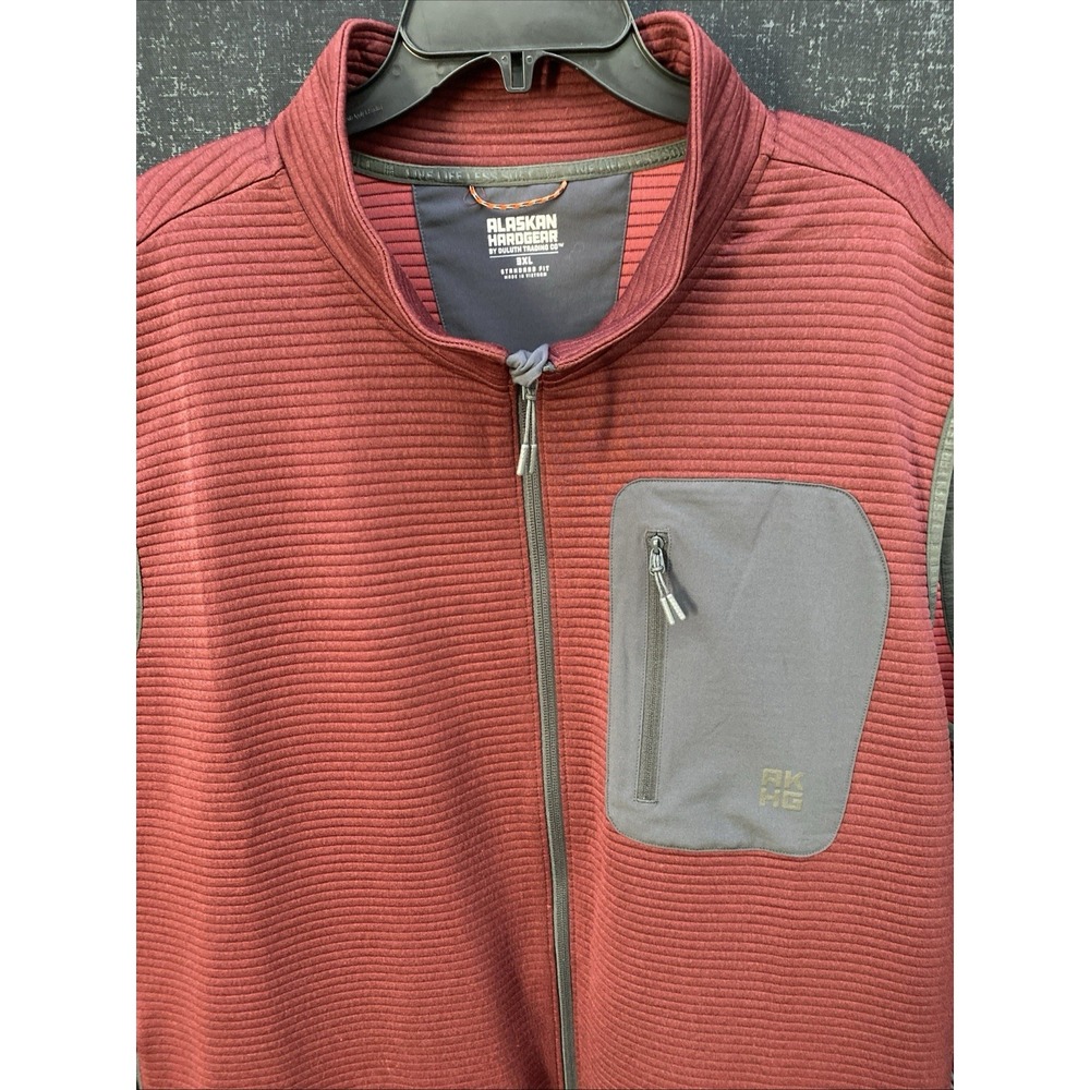Duluth Trading Alaskan Hardgear Men's‎ AKHG Blackburn Vest Size 3XL Burgundy